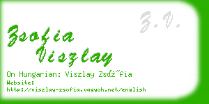 zsofia viszlay business card
